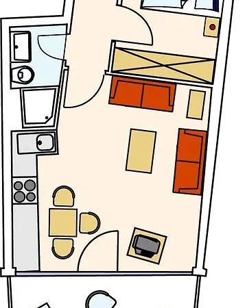 Strandidyll, 12 - Typ A2S - #58962 Apartman *